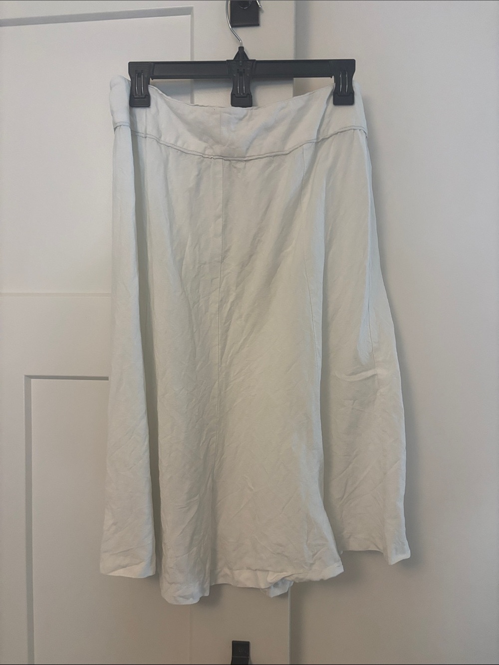 Sigrid Olsen White A-Line Midi Skirt